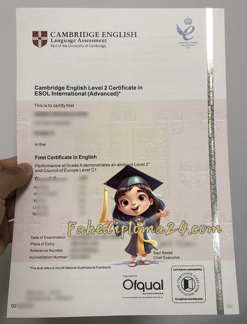 Cambridge First Certificate in English