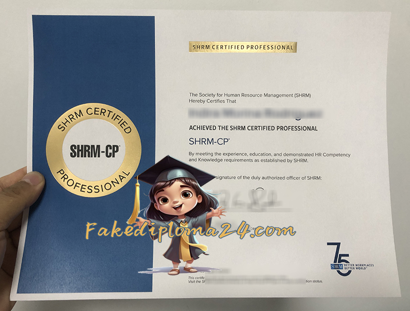 SHRM CP certificate