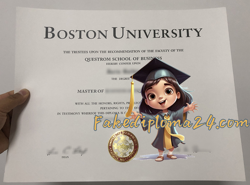 Boston University diploma