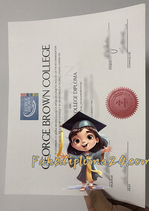 George Brown College Diploma Certificate