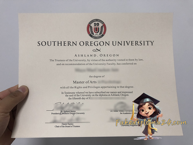 Southern Oregon University Diploma