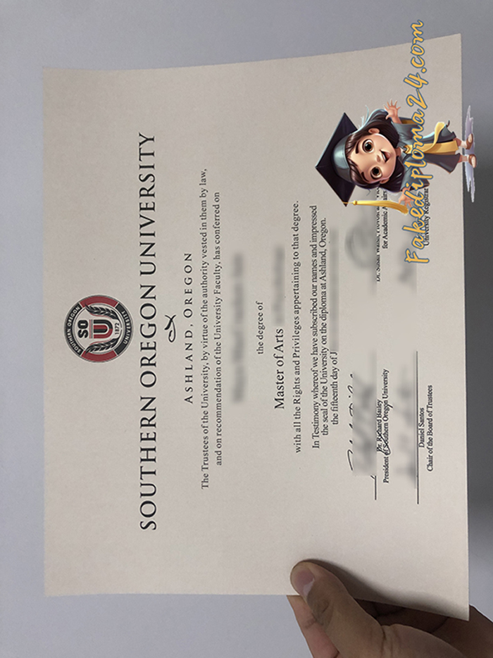 Southern Oregon University (SOU) Diploma