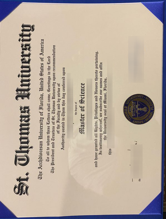 St. Thomas University diploma