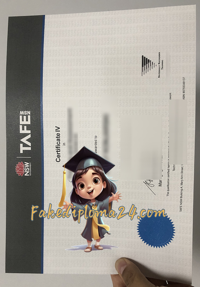 TAFE NSW Certificate IV sample