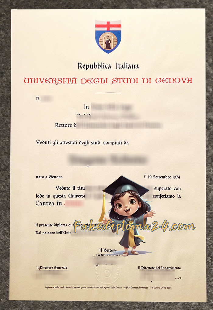 Università degli Studi di Genova diploma