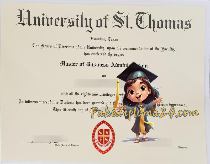 University of St. Thomas diploma