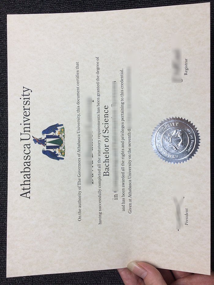 Athabasca University Degree Certificate