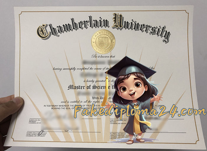 Chamberlain University diploma