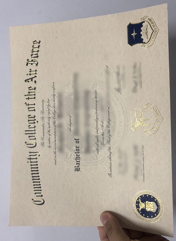 Community College of the Air Force degree certificate