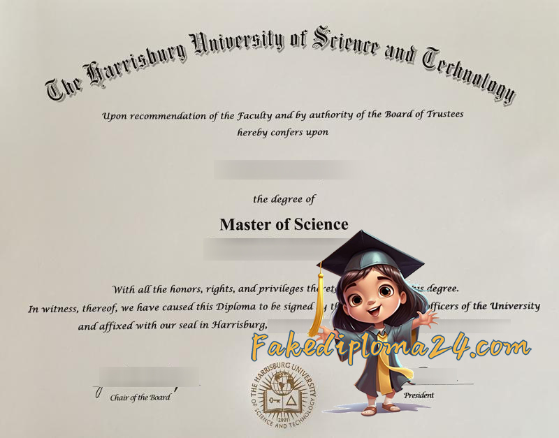 Harrisburg University of Science and Technology diploma sample