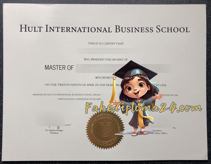 Hult International Business School degree certificate