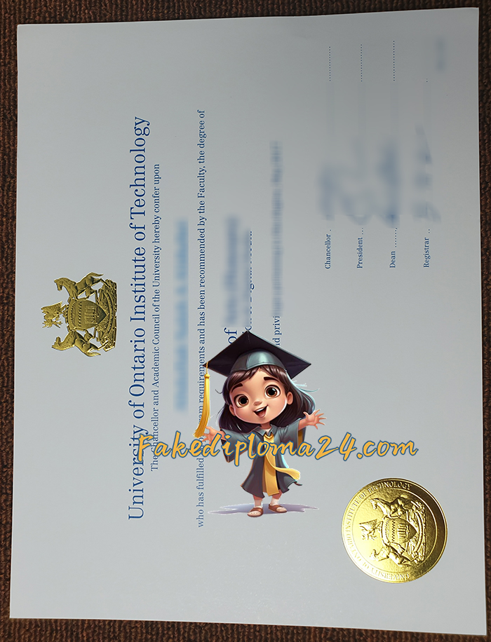 Ontario Tech University Degree Certificate