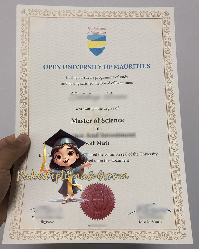 Open University of Mauritius degree