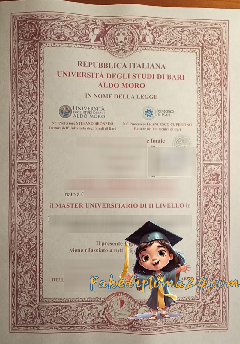 Università degli Studi di Bari Aldo Moro diploma