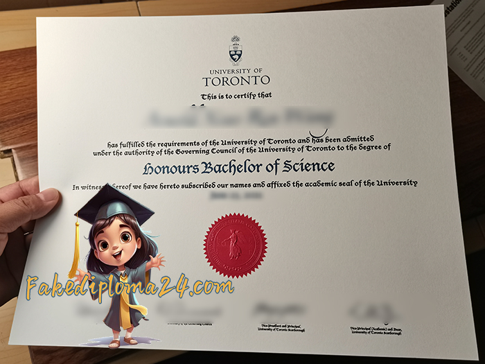 University Of Toronto Degree Certificate