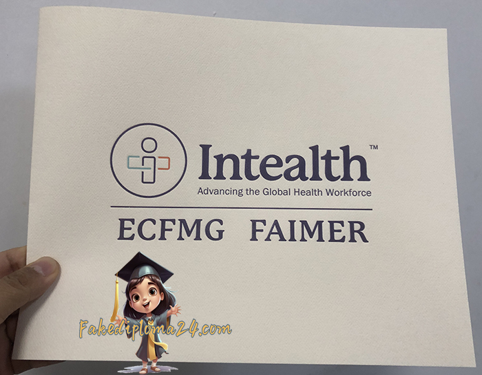 ECFMG certificate cover