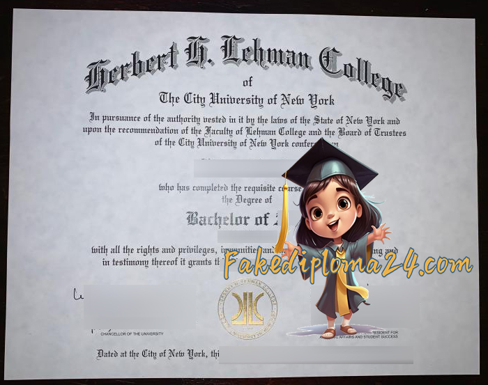 Lehman College diploma