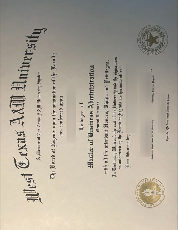 WTAMU diploma