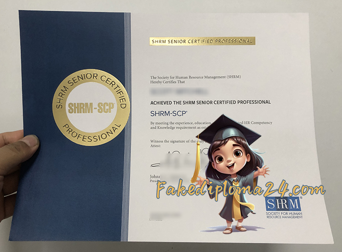 SHRM-SCP certificate