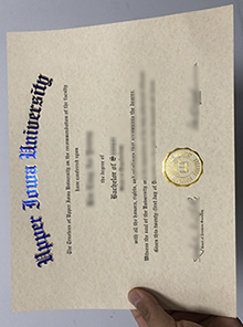 Upper Iowa University (UIU) Diploma sample