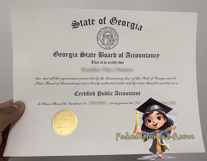 Georgia State Board of Accountancy CPA certificate