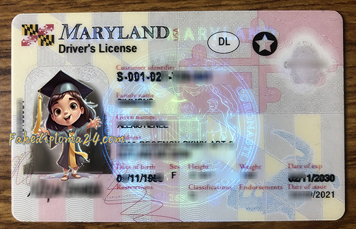 Maryland ID, Scannable Maryland driver’s license