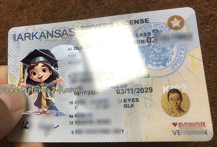 Scannable Arkansas ID, Buy an Arkansas driver’s license