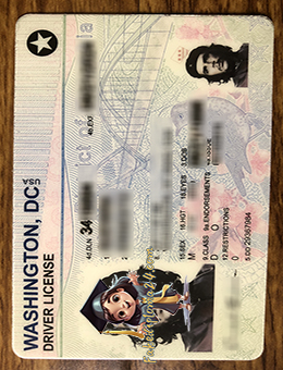 Scannable Washington driver’s license