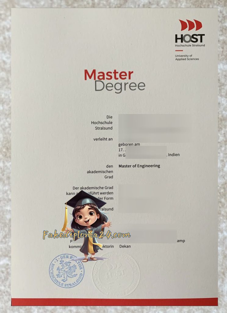 Hochschule Stralsund Urkunde