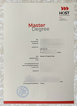 Hochschule Stralsund Urkunde sample