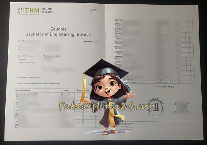 Technische Hochschule Mittelhessen Zeugnis