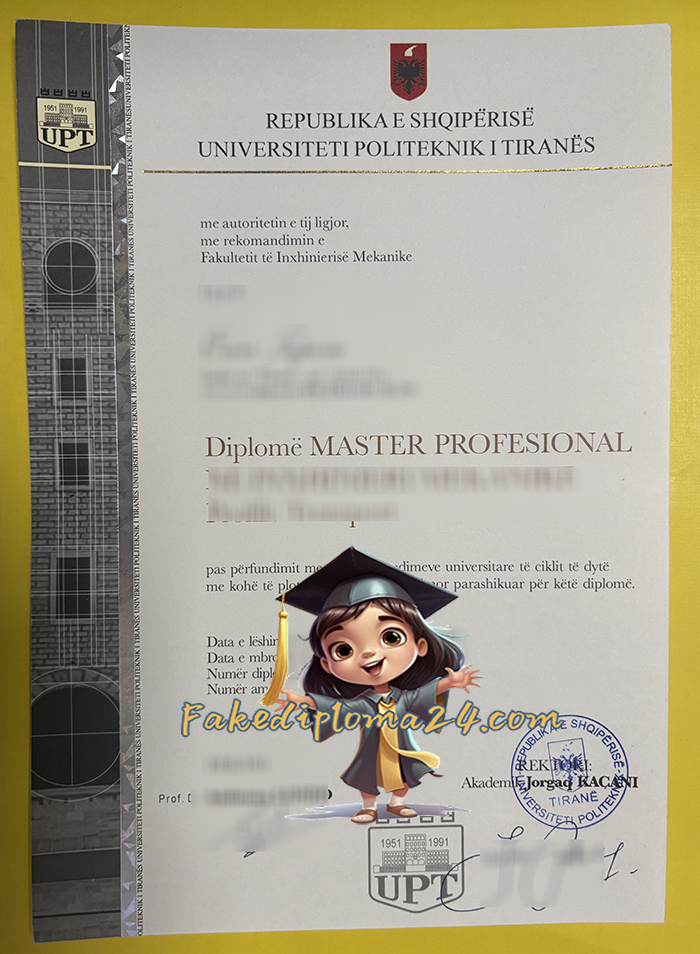 Universiteti Politeknik i Tiranës diploma