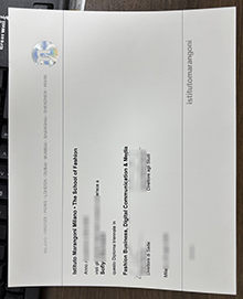 Istituto Marangoni diploma sample