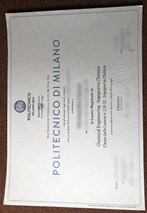 Politecnico di Milano Laurea sample