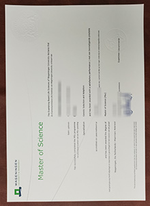 Wageningen University & Research degree