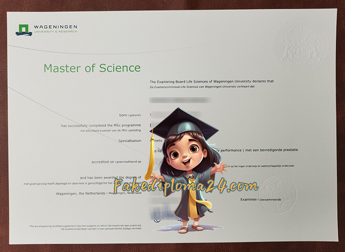 Wageningen University & Research degree
